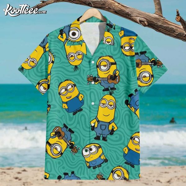 Guitar Minions Despicable Me Hawaiian Shirt