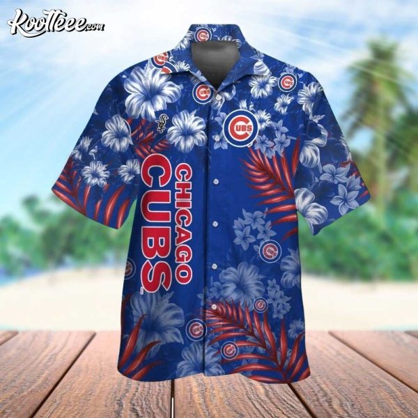 Chicago Cubs Baseball Floral Aloha Hawaiian Shirt