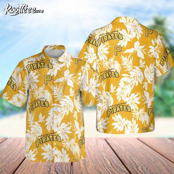 Pittsburgh Pirates Tropical Aloha Beach Hawaiian Shirt