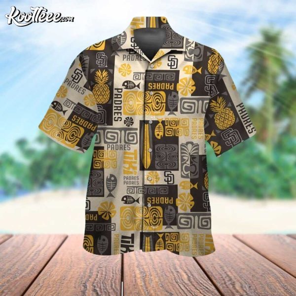 San Diego Padres Tropical Pattern Hawaiian Shirt