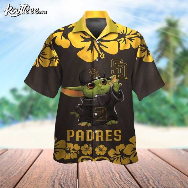 San Diego Padres Star Wars Baby Yoda Hawaiian Shirt