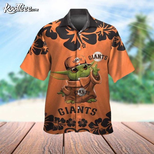 San Francisco Giants Star Wars Baby Yoda Hawaiian Shirt