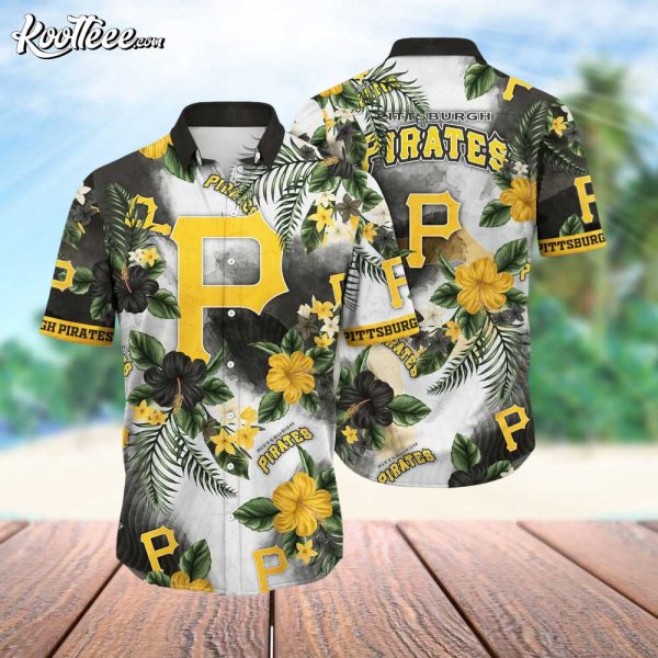 Pittsburgh Pirates Tropical Floral Summer Hawaiian Shirt