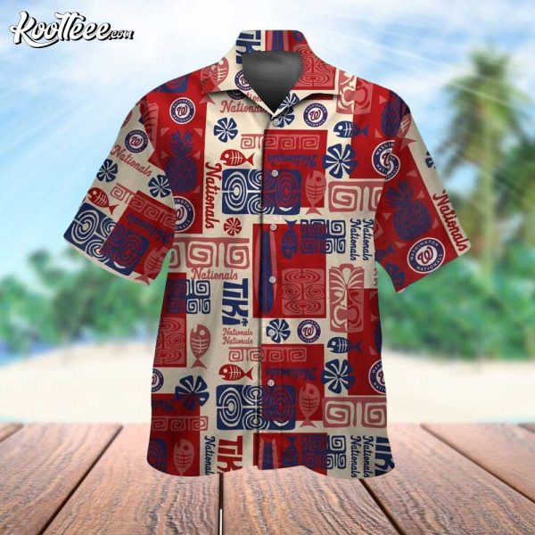 Nationals Washington Tropical Summer Hawaiian Shirt