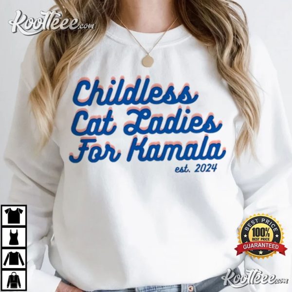 Childless Cat Lady Kamala For President Election T-Shirt