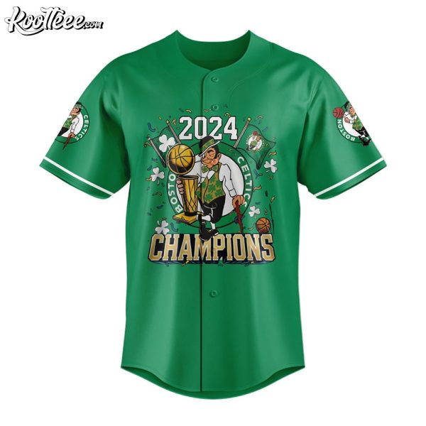 Boston Celtics 2024 Finals Champions Baseball Jersey