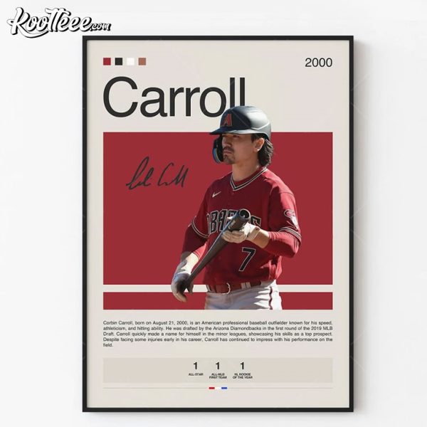 Corbin Carroll Arizona Diamondbacks Baseball Poster