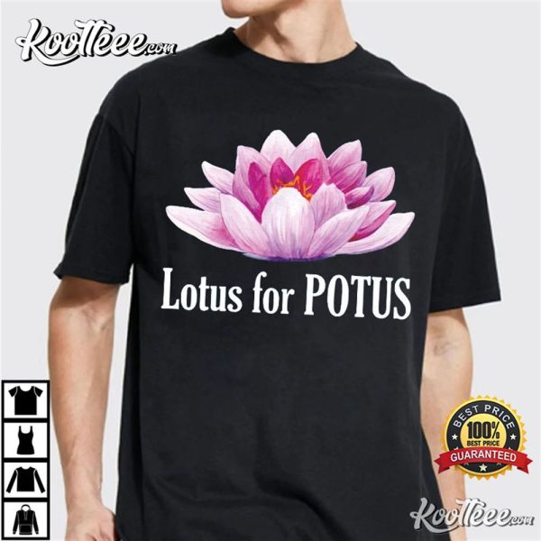 Kamala Harris 2024 Lotus For Potus T-Shirt