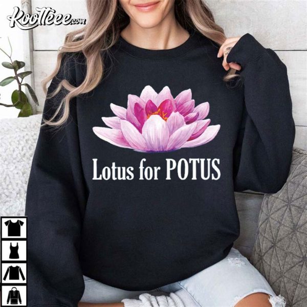 Kamala Harris 2024 Lotus For Potus T-Shirt