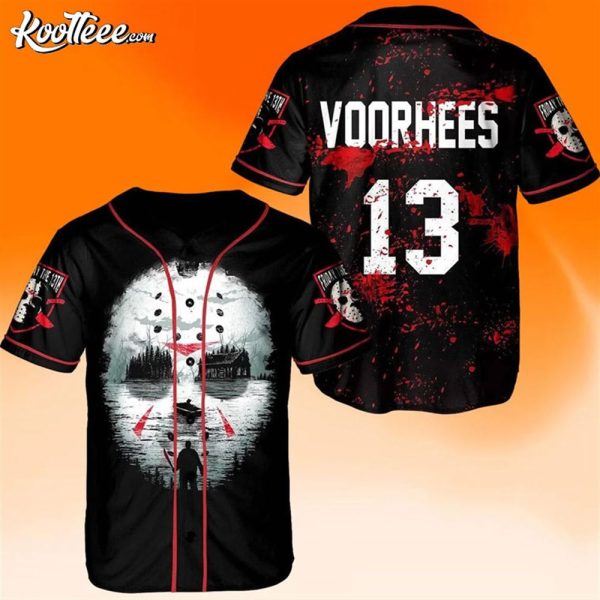 Jason Voorhees Friday The 13th Halloween Baseball Jersey