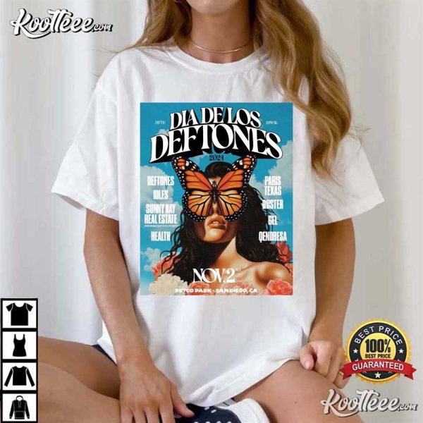 Deftones 5th Annual Dia Delos San Diego November 2nd 2024 T-Shirt