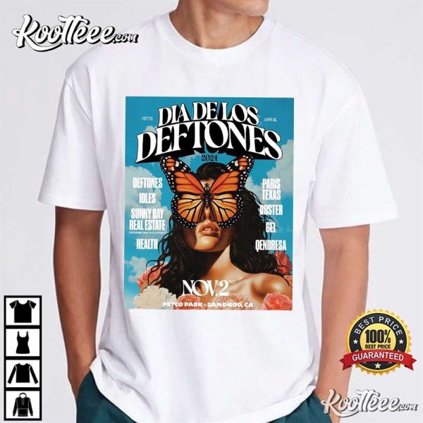 Deftones 5th Annual Dia Delos San Diego November 2nd 2024 T-Shirt