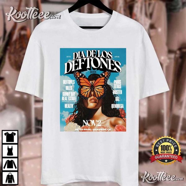 Deftones 5th Annual Dia Delos San Diego November 2nd 2024 T-Shirt