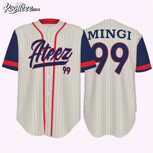 Ateez Kpop Custom Baseball Jersey