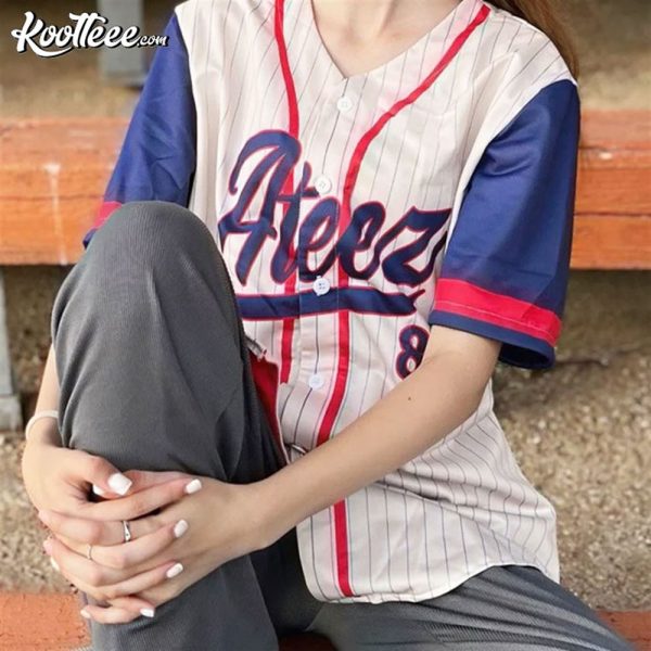 Ateez Kpop Custom Baseball Jersey