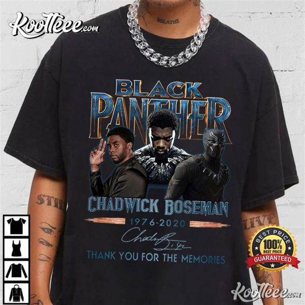 Black Panther Chadwick Boseman 1976-2020 T-Shirt