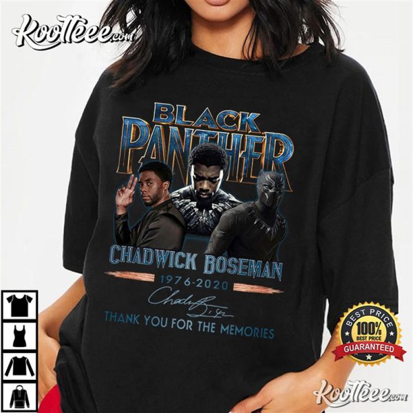 Black Panther Chadwick Boseman 1976-2020 T-Shirt