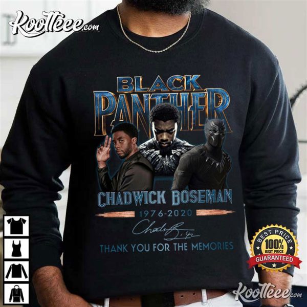 Black Panther Chadwick Boseman 1976-2020 T-Shirt