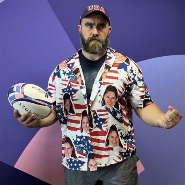 Jason Kelce Ilona Maher Olympics 2024 Hawaiian Shirt