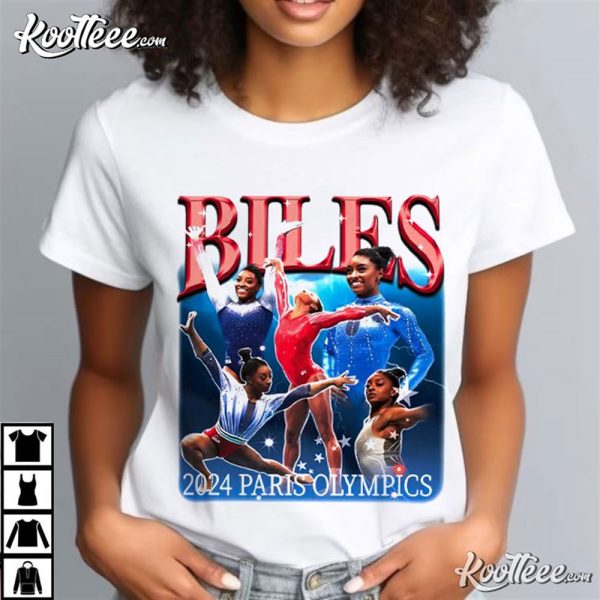 Jonathan Owens Simone Biles Paris Olympics 2024 T-Shirt