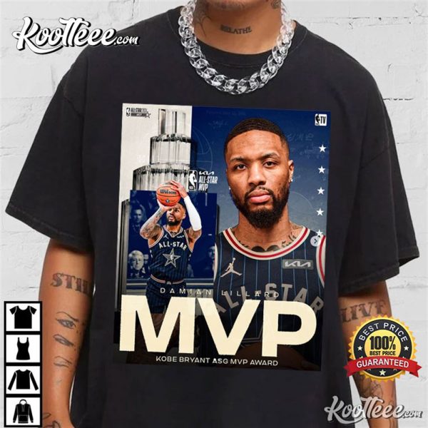 Damian Lillard MVP Kobe Bryant ASG MVP Award NBA All Star 2024 T-Shirt