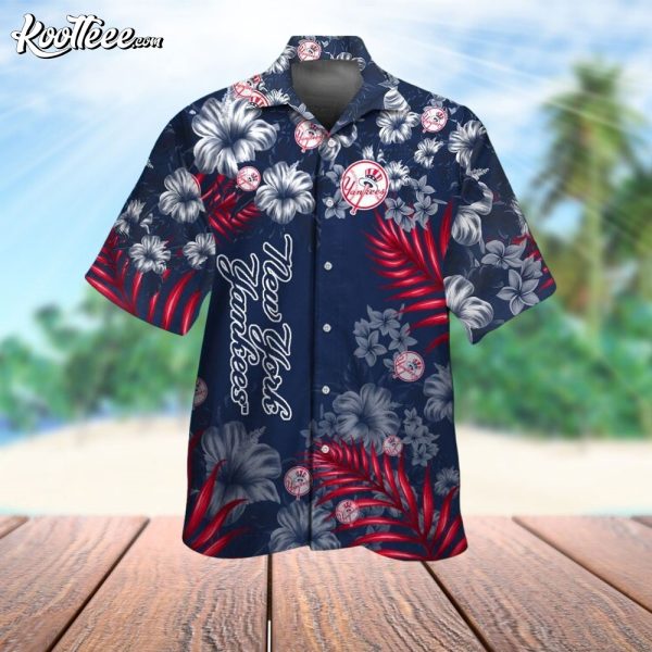 New York Yankees Tropicana Palms Cove Hawaiian Shirt