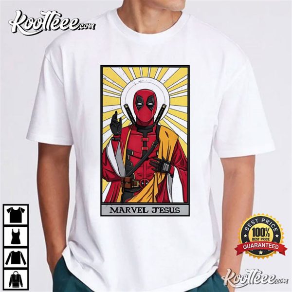 Marvel Jesus Funny Deadpool Christian T-Shirt