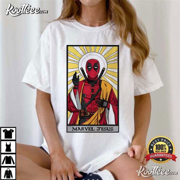 Marvel Jesus Funny Deadpool Christian T-Shirt