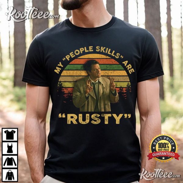 Misha Collins My People Skills Are Rusty Vintage T-Shirt