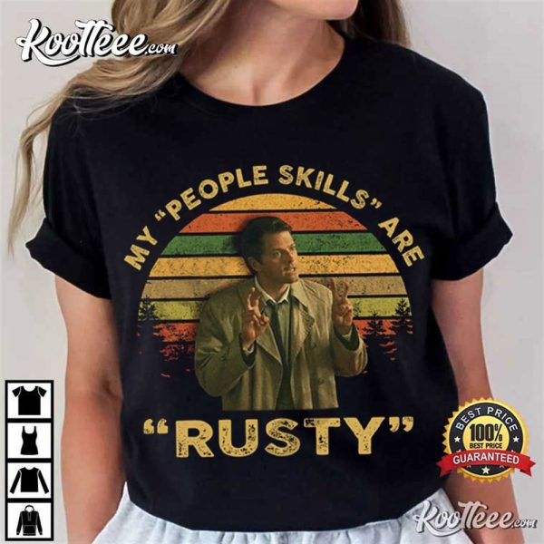 Misha Collins My People Skills Are Rusty Vintage T-Shirt