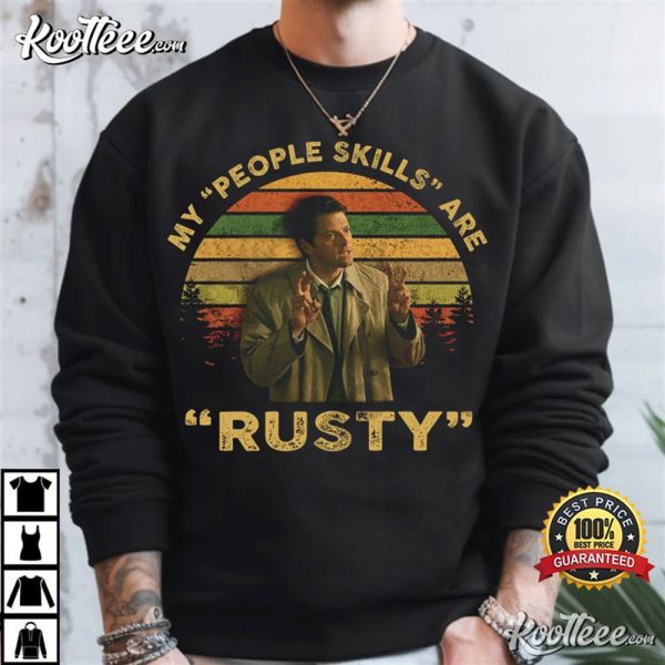 Misha Collins My People Skills Are Rusty Vintage T-Shirt