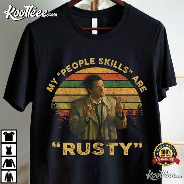 Misha Collins My People Skills Are Rusty Vintage T-Shirt