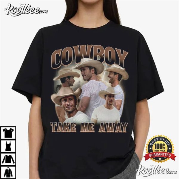 Glen Powell Cowboy Take Me Away Vintage 90s T-Shirt