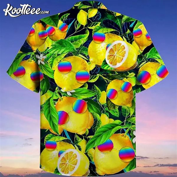 Hippie Funny Lemon Peace Hawaiian Shirt