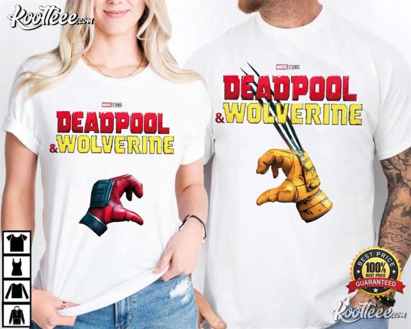 Deadpool And Wolverine Marvel Matching Couple Shirts