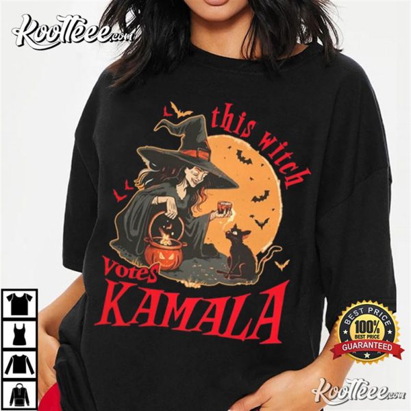 Kamala Harris Halloween Feminist Witch Vote T-Shirt