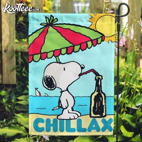 Peanuts Snoopy Chillax Summer Flag