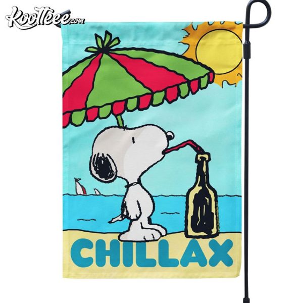 Peanuts Snoopy Chillax Summer Flag