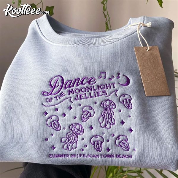 Jelly Festival Dance Of The Moonlight Jellies Gamer Embroidered Sweatshirt