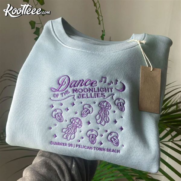 Jelly Festival Dance Of The Moonlight Jellies Gamer Embroidered Sweatshirt