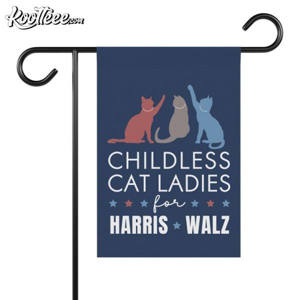 Childless Cat Ladies For Harris Walz 2024 Flag