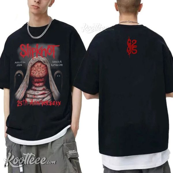 Slipknot 25th Anniversary Noblesville Tour Merch 2024 T-Shirt