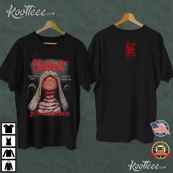 Slipknot 25th Anniversary Noblesville Tour Merch 2024 T-Shirt