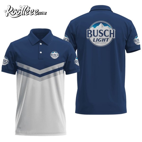 Busch Light Blue Tennis Polo Shirt