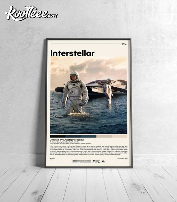 Interstellar Christopher Nolan Movie Poster