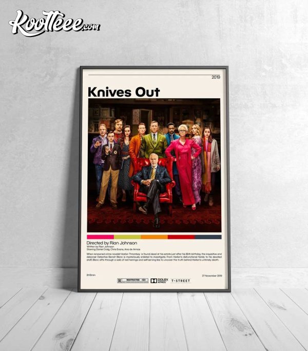 Knives Out Rian Johnson Movie Poster