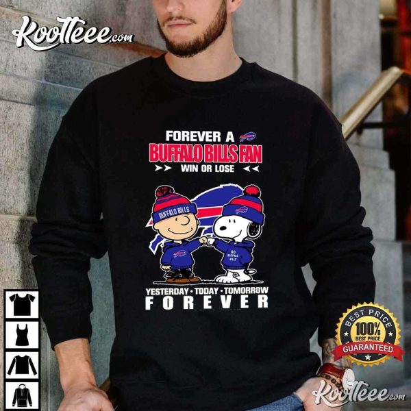 Peanuts Forever A Buffalo Bills Fan Win Or Lose T-Shirt