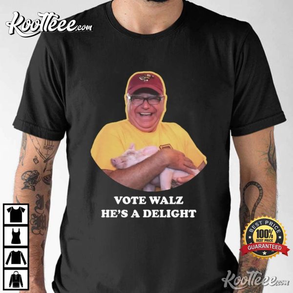 Vote Walz He’s A Delight Piglet Minnesota State Fair T-Shirt