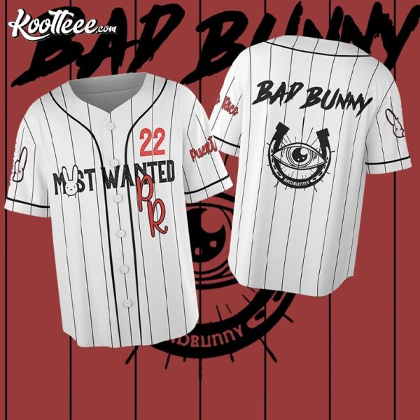 Bad Bunny Most Wanted Tour Gift For Fan Baseball Jersey