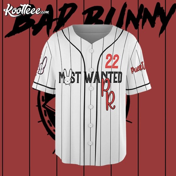 Bad Bunny Most Wanted Tour Gift For Fan Baseball Jersey